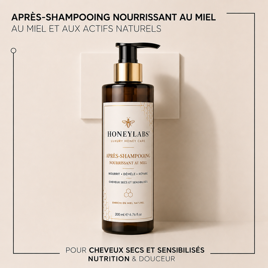 Après shampoing au miel cheveux 